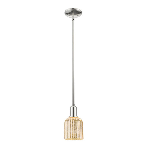 Innovations Bridal Veil 1Lt 5" Stem Mini Pendant, PN/MC - 716-1S-PN-G559-5ME