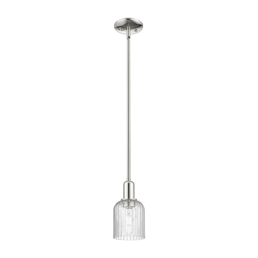 Innovations Bridal Veil 1Lt 5" Stem Mini Pendant, PN/Seed - 716-1S-PN-G559-5SDY
