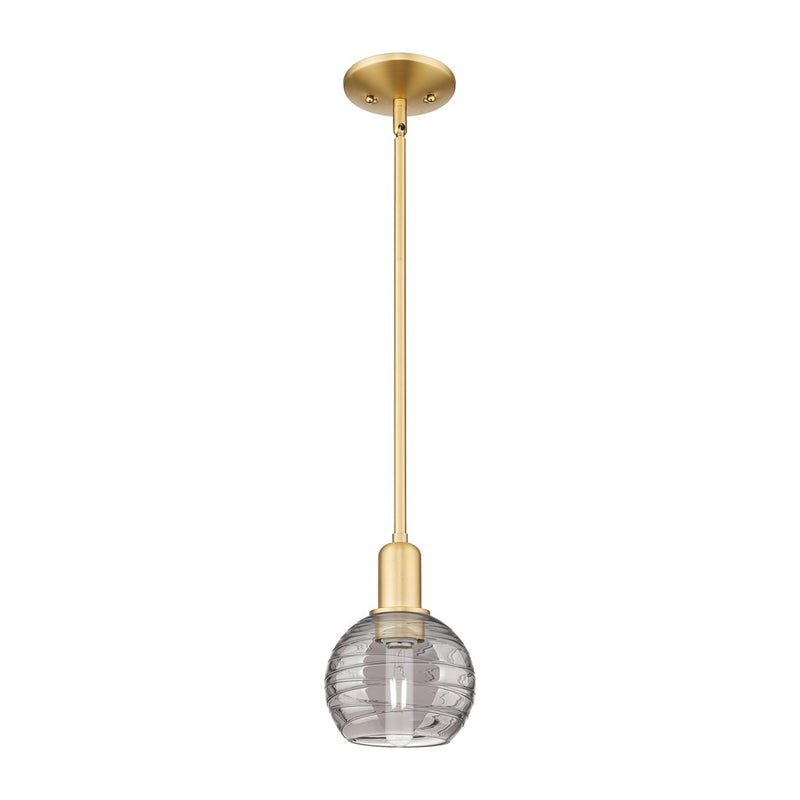 Innovations Athens DS 1Lt 6" Stem Mini Pendant, GD/SDS - 716-1S-SG-G1213-6SM