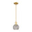 Innovations Athens DS 1Lt 6" Stem Mini Pendant, GD/SDS - 716-1S-SG-G1213-6SM