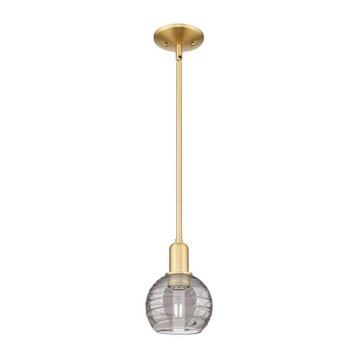 Innovations Athens DS 1Lt 6" Stem Mini Pendant, GD/SDS - 716-1S-SG-G1213-6SM
