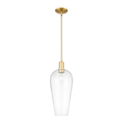 Innovations Chelsea 1Lt 8" Stem Mini Pendant, Gold/Clear - 716-1S-SG-G456-8CL