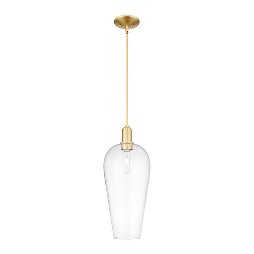 Innovations Chelsea 1Lt 8" Stem Mini Pendant, Gold/Clear - 716-1S-SG-G456-8CL