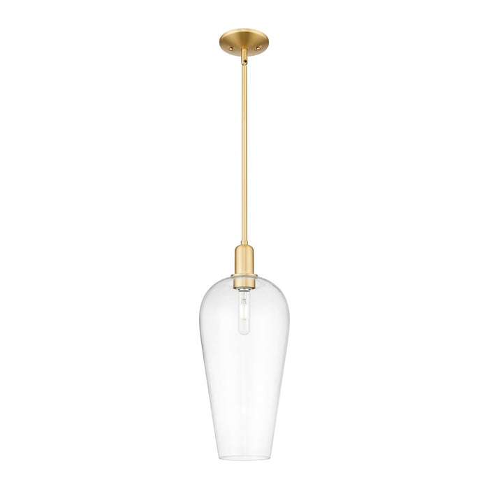 Innovations Chelsea 1Lt 8" Stem Mini Pendant, Gold/Clear - 716-1S-SG-G456-8CL