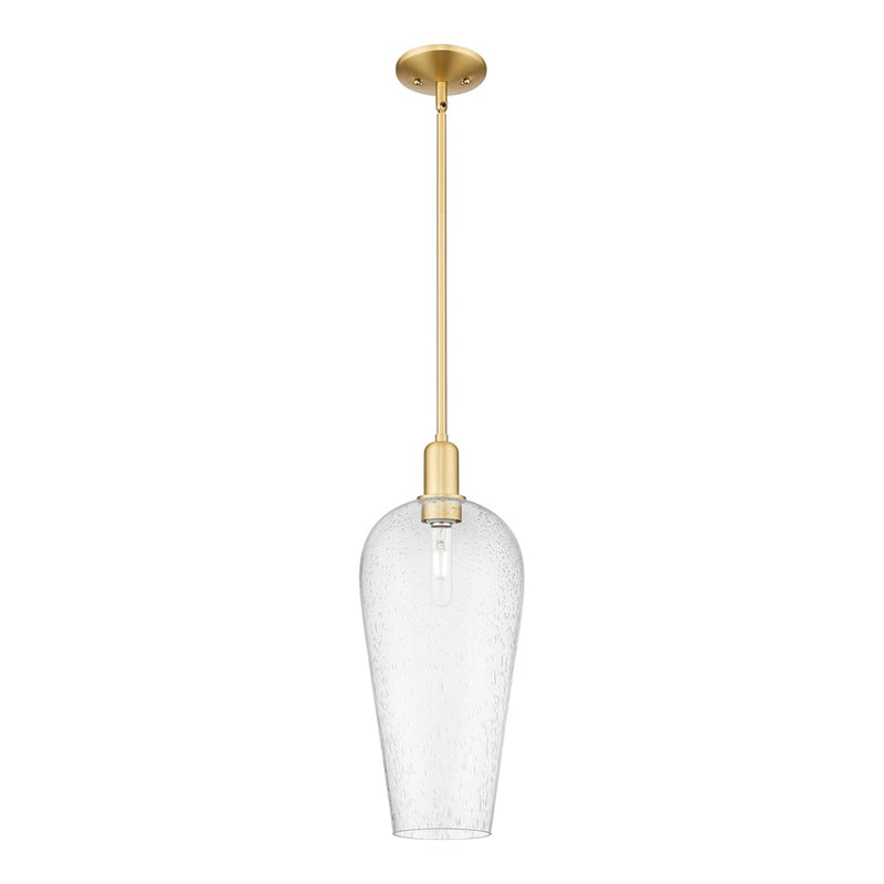 Innovations Chelsea 1Lt 8" Stem Mini Pendant, Gold/Seedy - 716-1S-SG-G456-8SDY