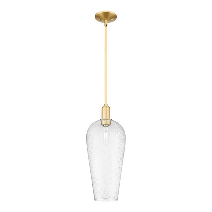 Innovations Chelsea 1Lt 8" Stem Mini Pendant, Gold/Seedy - 716-1S-SG-G456-8SDY