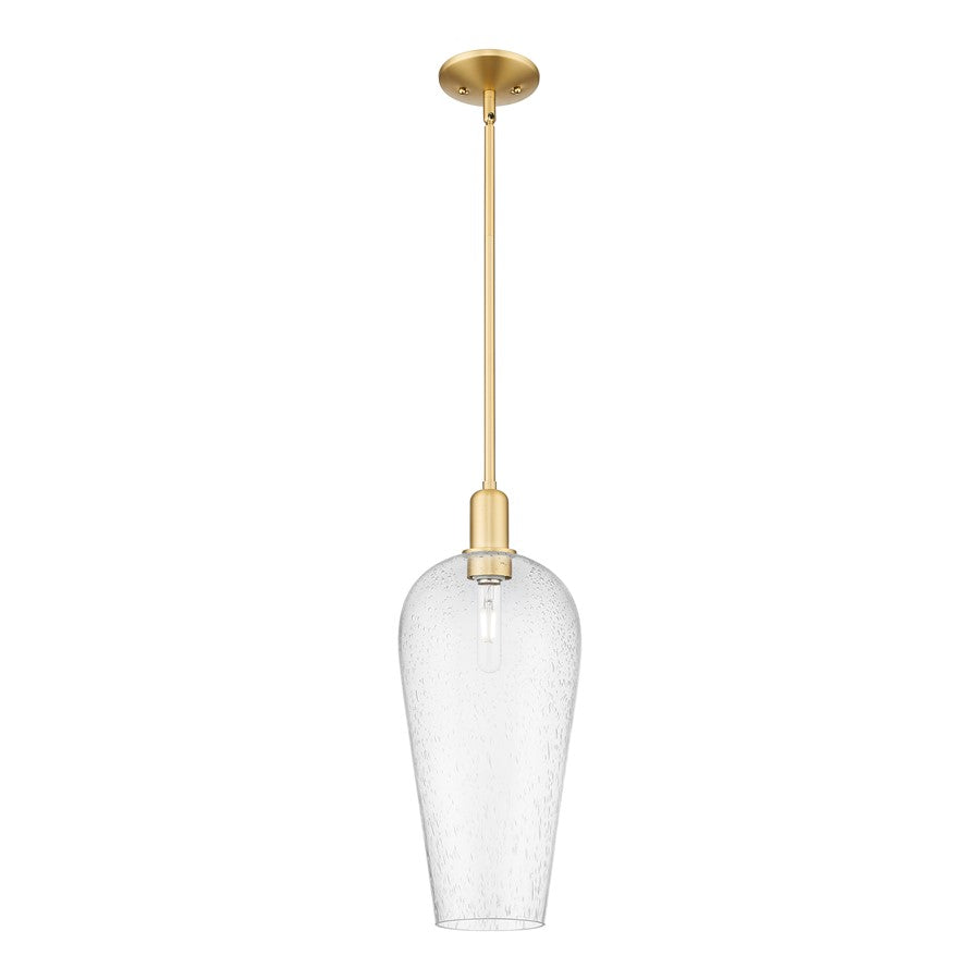 Innovations Chelsea 1Lt 8" Stem Mini Pendant, Gold/Seedy - 716-1S-SG-G456-8SDY