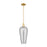 Innovations Chelsea 1Lt 8" Stem Mini Pendant, Gold/Smoke - 716-1S-SG-G456-8SM