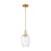 Innovations Preston 1Lt 6" Flute Stem Mini Pendant, GD/CL - 716-1S-SG-G457-6CL