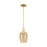 Innovations Preston 1Lt 6" Flute Stem Mini Pendant, GD/MC - 716-1S-SG-G457-6ME