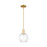 Innovations Preston 1Lt 7" Globe Stem Mini Pendant, GD/CL - 716-1S-SG-G458-7CL