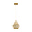 Innovations Preston 1Lt 7" Globe Stem Mini Pendant, GD/MC - 716-1S-SG-G458-7ME