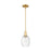 Innovations Preston 1Lt 6" Bell Stem Mini Pendant, GD/Clear - 716-1S-SG-G459-6CL