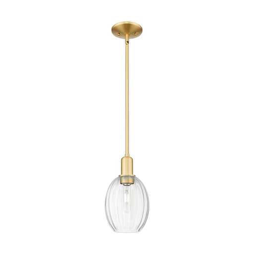Innovations Preston 1Lt 6" Bell Stem Mini Pendant, GD/Clear - 716-1S-SG-G459-6CL