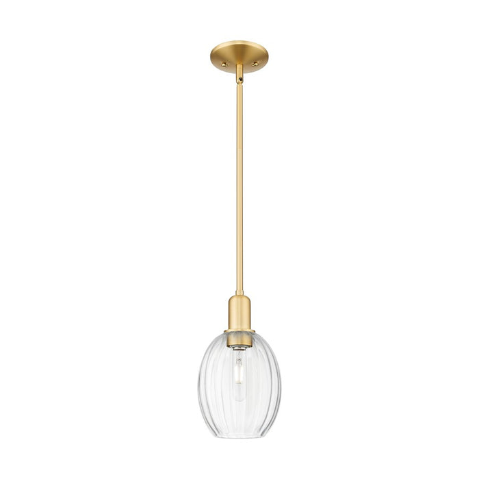 Innovations Preston 1Lt 6" Bell Stem Mini Pendant, GD/Clear - 716-1S-SG-G459-6CL