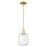 Innovations Preston 1Lt 7" Jar Stem Mini Pendant, GD/Clear - 716-1S-SG-G460-7CL