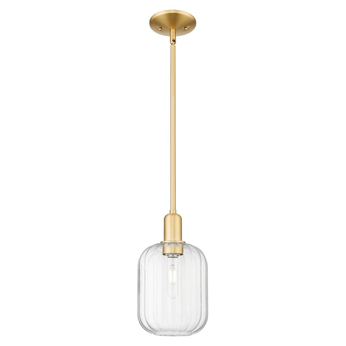 Innovations Preston 1Lt 7" Jar Stem Mini Pendant, GD/Clear - 716-1S-SG-G460-7CL