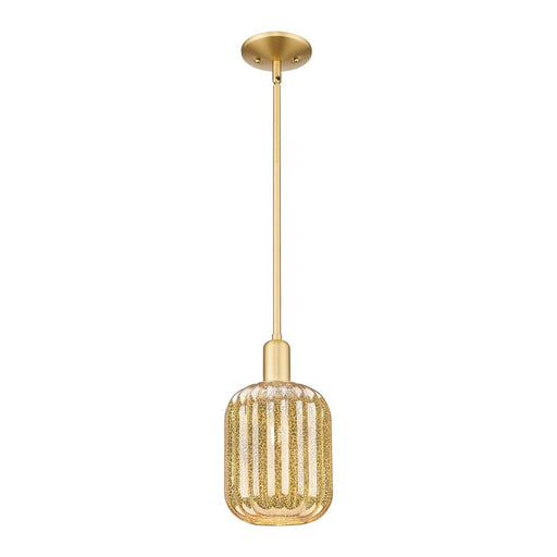 Innovations Preston 1Lt 7" Jar Stem Mini Pendant, GD/MC - 716-1S-SG-G460-7ME