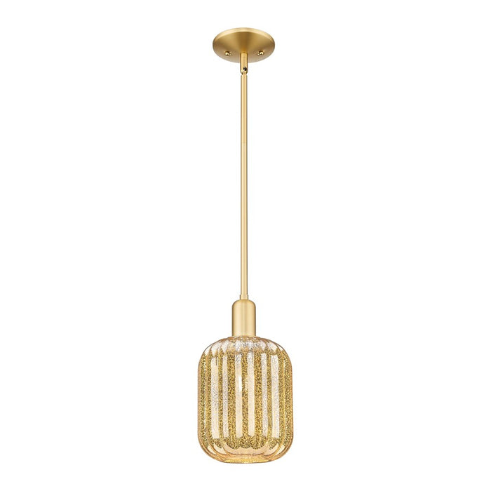 Innovations Preston 1Lt 7" Jar Stem Mini Pendant, GD/MC - 716-1S-SG-G460-7ME