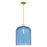 Innovations Bridal Veil 1Lt 12" Stem Mini Pendant, GD/BL - 716-1S-SG-G559-12BL