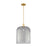 Innovations Bridal Veil 1Lt 12" Stem Mini Pendant, GD/SM - 716-1S-SG-G559-12SM