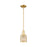 Innovations Bridal Veil 1Lt 5" Stem Mini Pendant, GD/MC - 716-1S-SG-G559-5ME