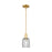 Innovations Bridal Veil 1Lt 5" Stem Mini Pendant, GD/SM - 716-1S-SG-G559-5SM