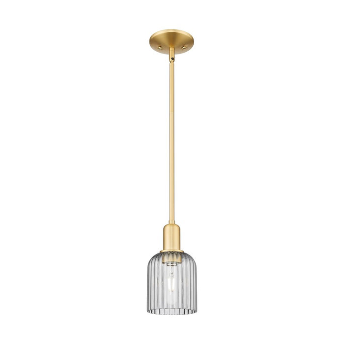 Innovations Bridal Veil 1Lt 5" Stem Mini Pendant, GD/SM - 716-1S-SG-G559-5SM