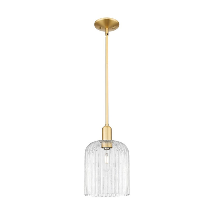 Innovations Bridal Veil 1Lt 8" Stem Mini Pendant, GD/Clear - 716-1S-SG-G559-8CL