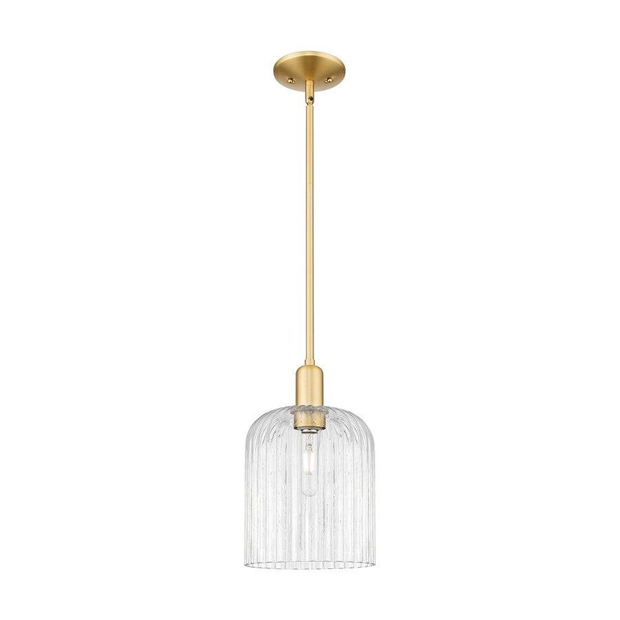 Innovations Bridal Veil 1Lt 8" Stem Mini Pendant, GD/Clear - 716-1S-SG-G559-8CL