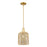 Innovations Bridal Veil 1Lt 8" Stem Mini Pendant, GD/MC - 716-1S-SG-G559-8ME