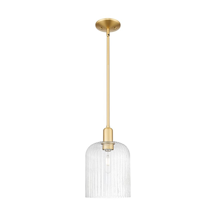 Innovations Bridal Veil 1Lt 8" Stem Mini Pendant, GD/Seed - 716-1S-SG-G559-8SDY