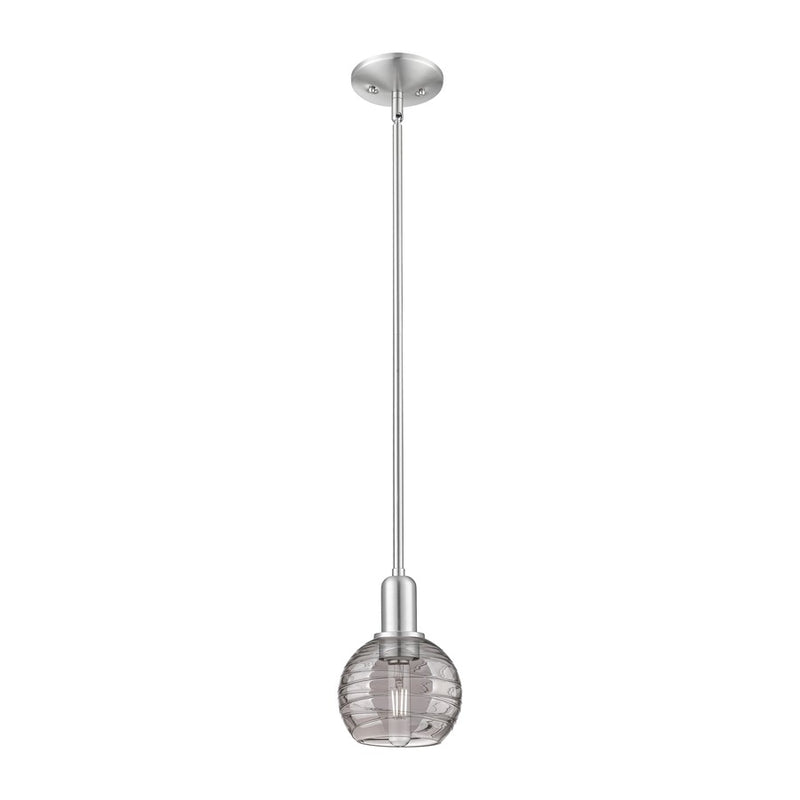 Innovations ADS 1Lt 6" Stem Mini Pendant, SN/SM - 716-1S-SN-G1213-6SM