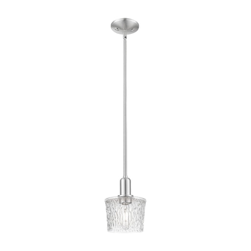 Innovations Niagara 7in 1-Light Mini Pendant | Industrial Brushed Satin Nickel and Clear Glass | Kitchen Island & Dining Room | 6.5 | Model 716-1S-SN-G402