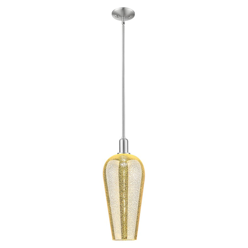 Innovations Chelsea 8" Stem Mini Pendant, SN/Merc - 716-1S-SN-G456-8ME