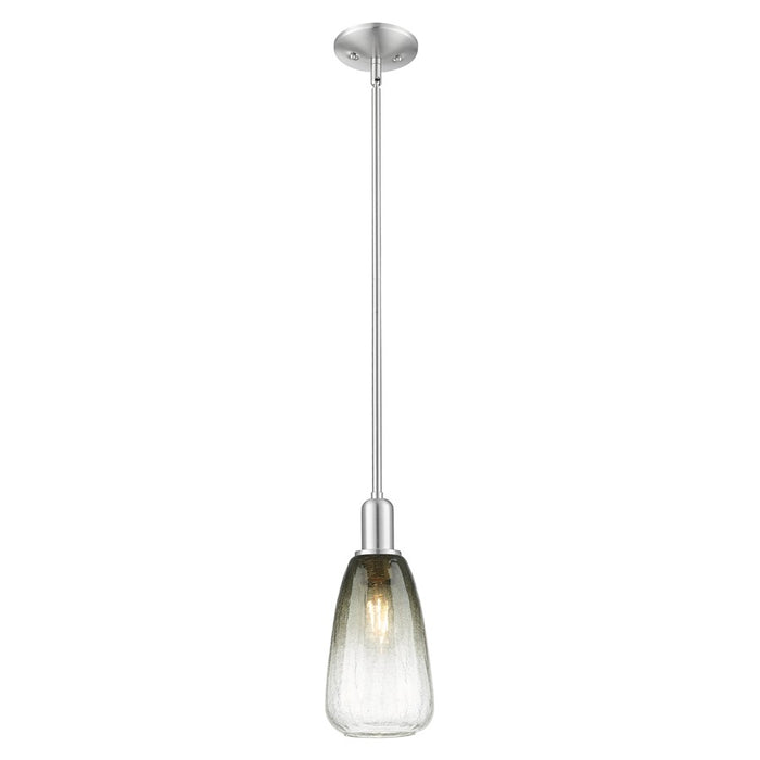 Innovations Brookhaven Almond 6" Stem Mini Pendant, SN/ST - 716-1S-SN-G480-6SL