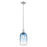 Innovations Brookhaven Cloche 7" Stem Mini Pendant, SN/Blue - 716-1S-SN-G482-7SB
