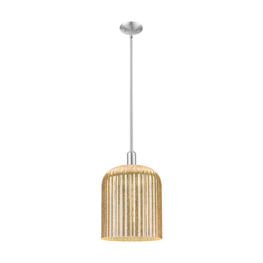 Innovations Bridal Veil 1Lt 12" Stem Mini Pendant, SN/MC - 716-1S-SN-G559-12ME