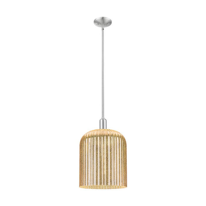 Innovations Bridal Veil 1Lt 12" Stem Mini Pendant, SN/MC - 716-1S-SN-G559-12ME