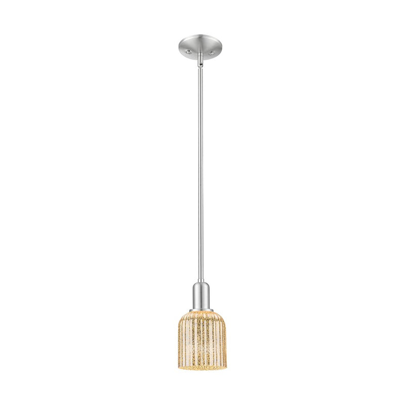 Innovations Bridal Veil 1Lt 5" Stem Mini Pendant, SN/MC - 716-1S-SN-G559-5ME