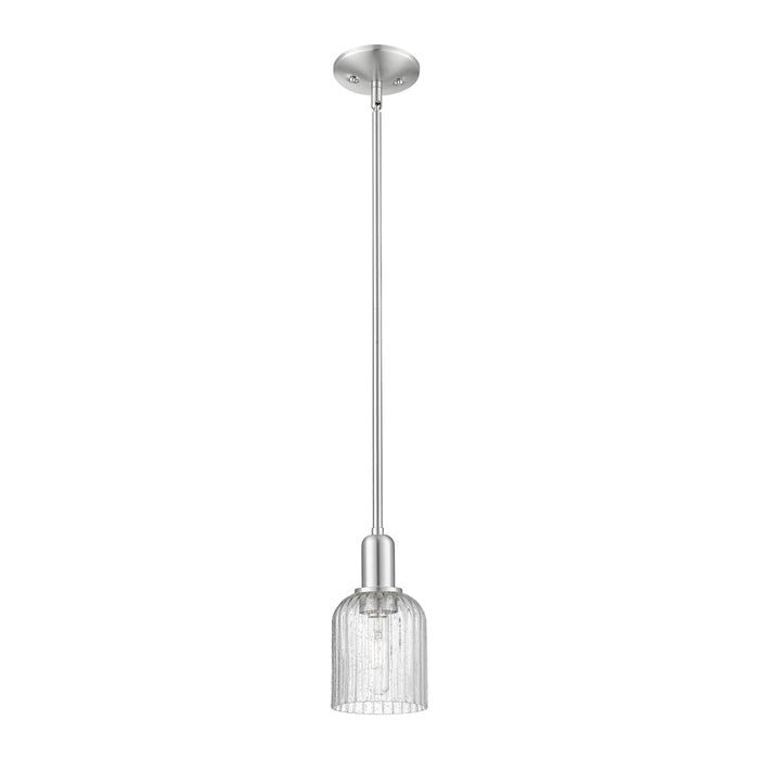 Innovations Bridal Veil 1Lt 5" Stem Mini Pendant, SN/Seed - 716-1S-SN-G559-5SDY