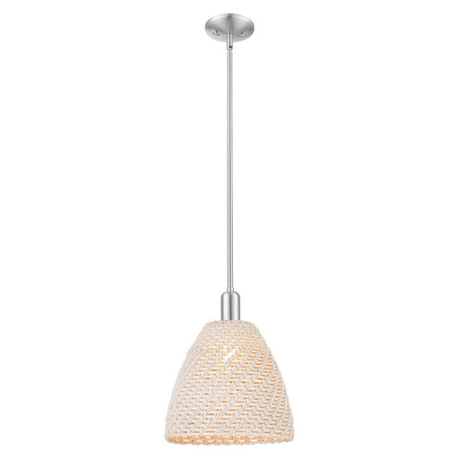 Innovations Nat Ballston Dome 12" Stem Mini Pendant, SN - 716-1S-SN-NBD-12-NAT