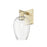 Innovations Preston 1Lt 6" Flute Sconce, AB/Clear - 716-1W-AB-G457-6CL