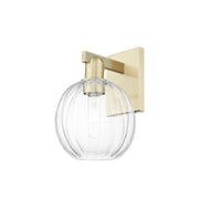 Innovations Preston 1Lt 7" Globe Sconce, AB/Clear - 716-1W-AB-G458-7CL