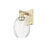 Innovations Preston 1Lt 6" Bell Sconce, Antique Brass/Clear