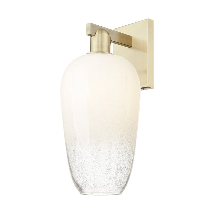 Innovations Brookhaven Flute 1Lt 7" Sconce, AB/Opal - 716-1W-AB-G484-7OP