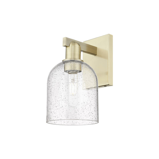 Innovations Bella 6in 1-Light Wall Sconce | Industrial Antique Brass Steel and Seedy Glass | Hallway & Bathroom Accent | 5.5 x | Model 716-1W-AB-G558-6SDY