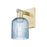 Innovations Bridal Veil 1Lt 5" Sconce, Antique Brass/Blue