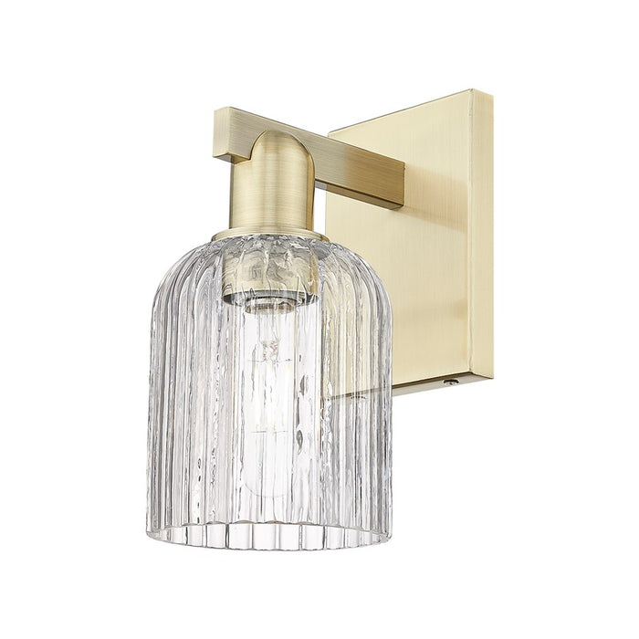 Innovations Bridal Veil 1Lt 5" Sconce, Antique Brass/Clear - 716-1W-AB-G559-5CL