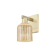 Innovations Bridal Veil 1Lt 5" Sconce, AB/Mercury - 716-1W-AB-G559-5ME